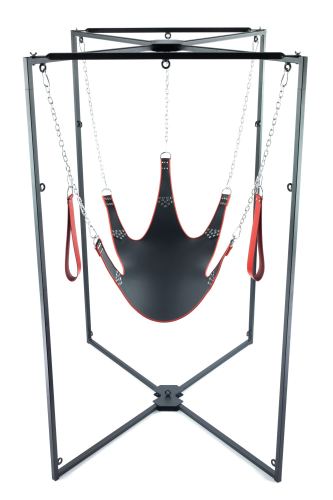 Sling Kit Leather 5-Point Black-Red Frame Black