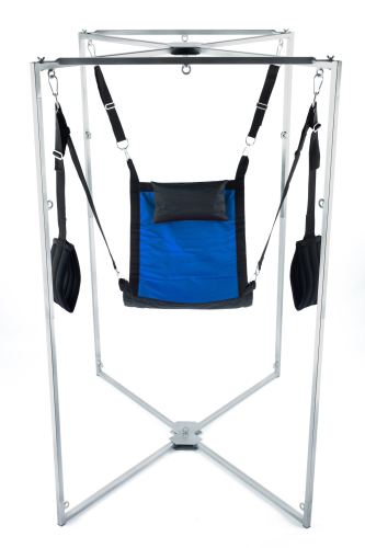 Sling Kit Fabric Square Blue-Black Frame Grey