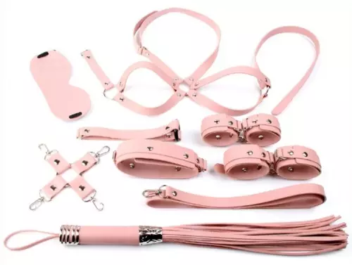 Bondage SM Obedience Geschenkset 10 Teile Rosa – 1/2