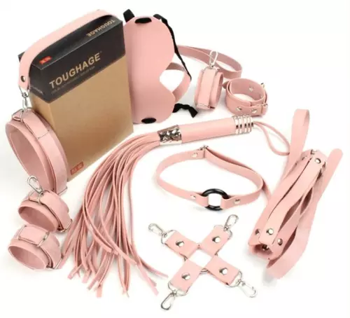 Bondage SM Obedience Geschenkset 10 Teile Rosa – 2/2