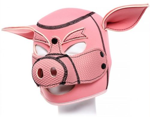 Pig Head Hood Cagoule Pink