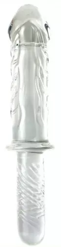 Dildo Griff aus Glas ICE KING 16,5 x 5,2cm – 1/3
