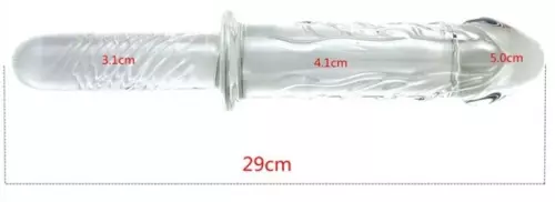 Dildo Griff aus Glas ICE KING 16,5 x 5,2cm – 3/3