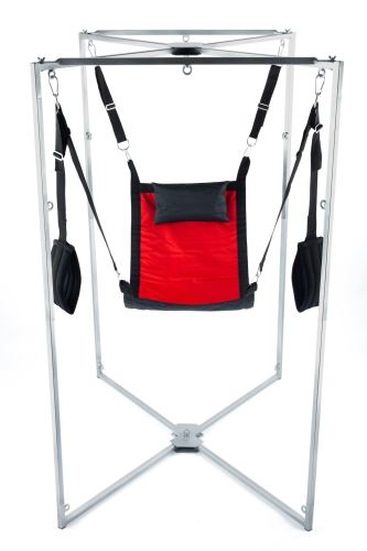 Sling Kit Fabric Square Red-Black Frame Grey