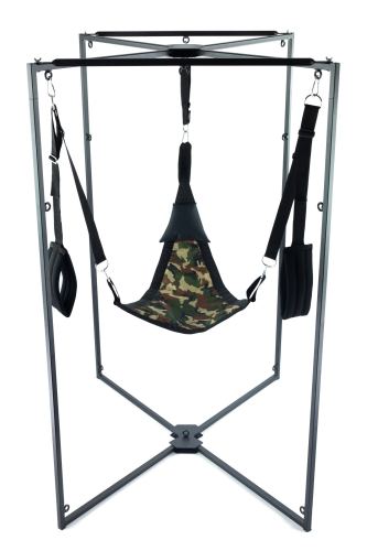 Sling Kit Fabric Triangle Camouflage Frame Black