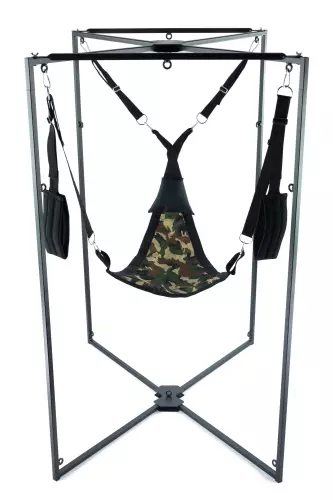 Sling-Set Stoff Dreieck Camouflage Gestell Schwarz – 2/2