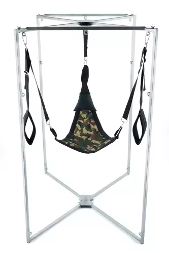 Sling-Set Stoff Dreieck Camouflage Gestell Grau – 1/2