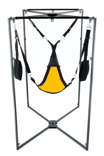 Sling-Set Stoff Dreieck Gelb-Schwarz Gestell Schwarz – 2/2