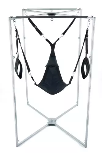 Sling-Set Stoff Dreieck Schwarz Gestell Grau – 2/2