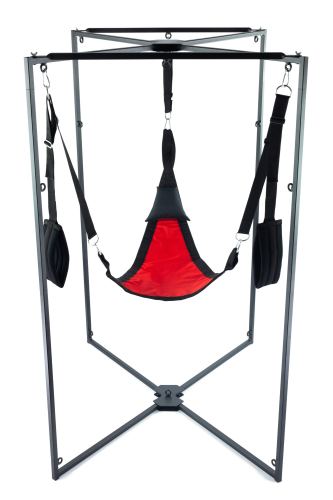 Sling Kit Fabric Triangle Red-Black Frame Black