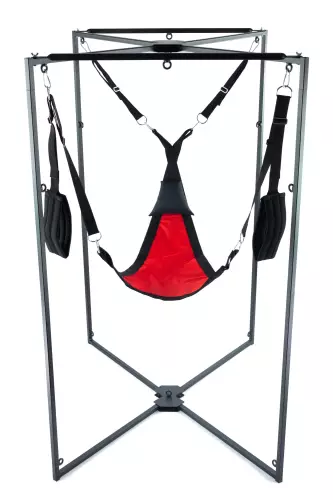 Sling-Set Stoff Dreieck Rot-Schwarz Gestell Schwarz – 2/2