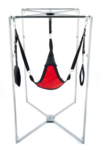 Sling Kit Fabric Triangle Red-Black Frame Grey