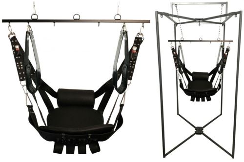 Sling Kit Leather Deluxe VIP Black Frame Grey
