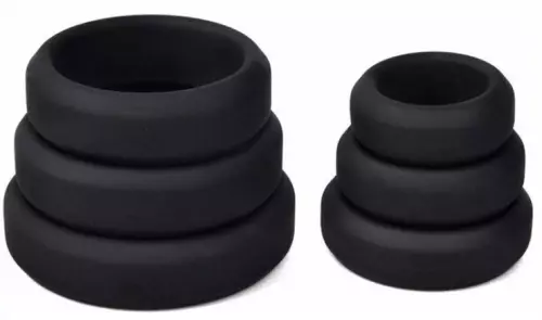 Set aus 6 Penisringen Silikon Hyperion Schwarz – 2/4