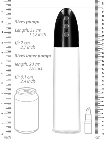 Penispumpe Masturbator Cyber Pump 22 x 6cm – 8/13