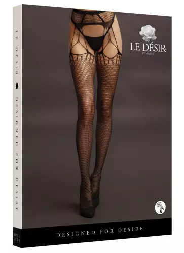Panty gescheurde look Wild Godess - Zwart – 3/6