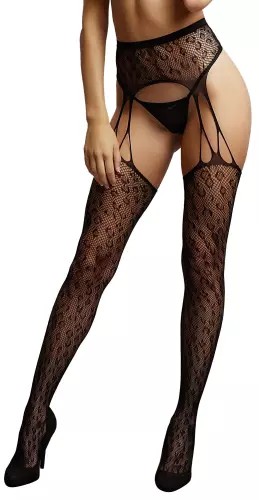 Panty jarretteleffect Féline - Zwart – 1/6
