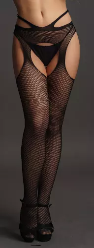 Panty met veters achter Strappy Waist - Zwart – 1/6