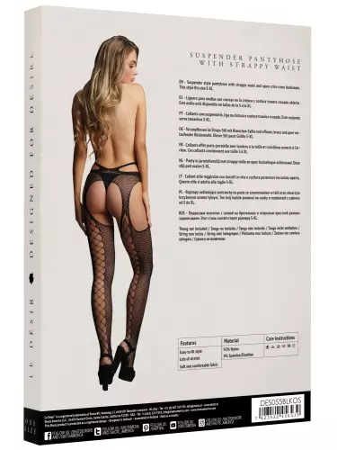 Panty met veters achter Strappy Waist - Zwart – 4/6