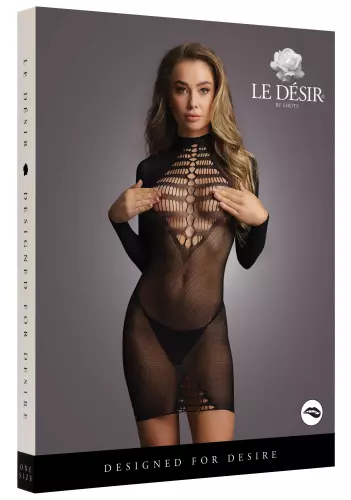 Kleid lange Ärmel Myrajane - Schwarz – 3/6