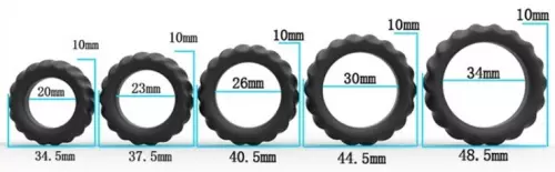Set mit 5 Penisringen Enhance Rings Silikon – 6/6