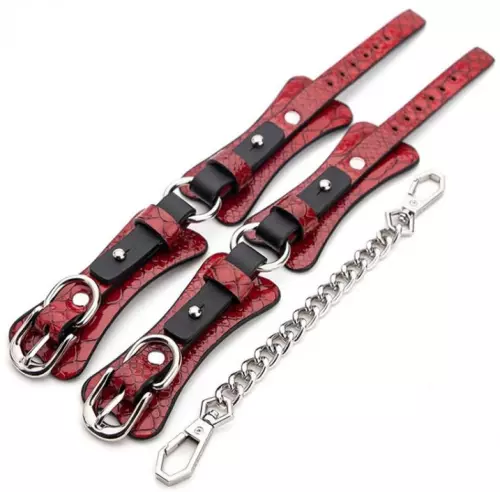 BDSM-Set 7-teilig Krokodil Rot – 2/3