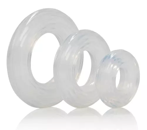 Set mit 3 transparenten Cockringen Ring Set – 1/6