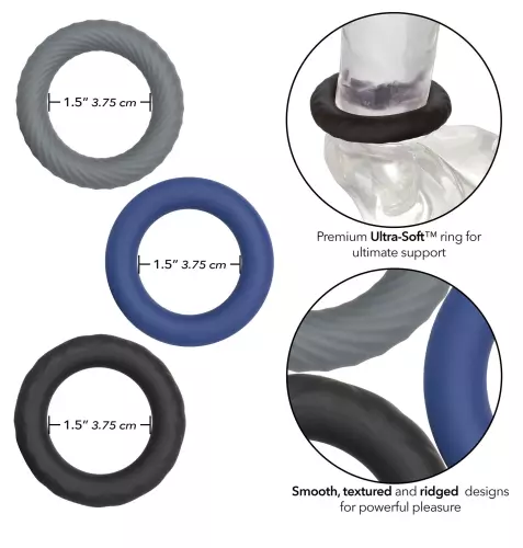 Cockrings-Set Ultraballs Oxballs Schwarz-Blau – 8/9