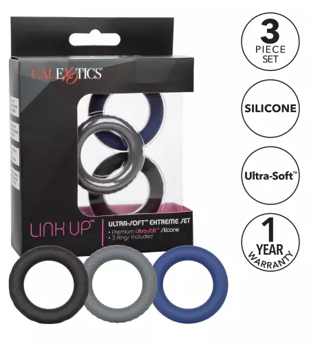 Cockrings-Set Ultraballs Oxballs Schwarz-Blau – 9/9