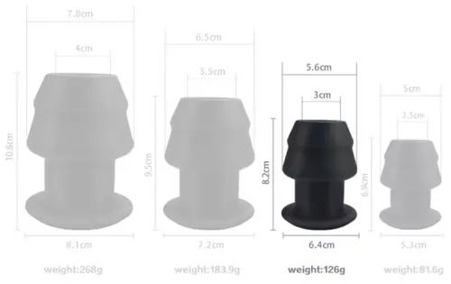 Tunnel Butt Plug San Ano M 8 x 6cm – 5/5
