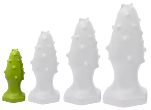 Silikon Butt Plug Monster Spike S 8 x 3,5cm Grün – 1/3