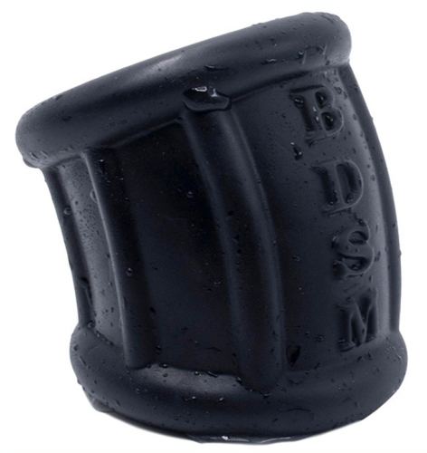Silicone ring Sling Cock Black