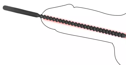 Harnröhrenstab Silikon Thread L 17cm - Durchmesser 9mm – 3/3