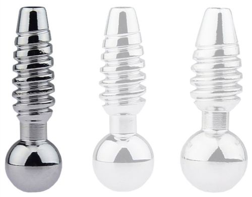 Pierced penis plug Screw 2.5cm - Diameter 8mm