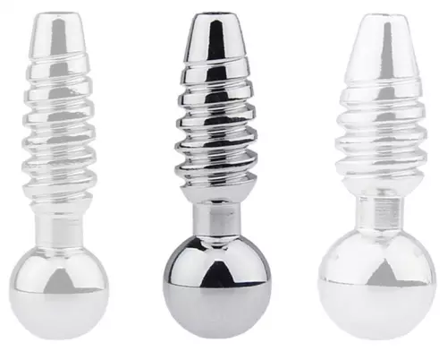 Durchbohrter Penisplug Screw M 2.5cm - Durchmesser 9mm – 1/4