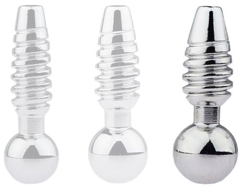 Pierced penis plug Screw L 2.5cm - Diameter 10mm
