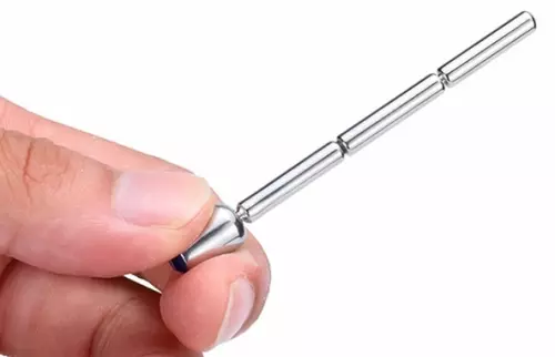 Harnröhrenschmuck Thin Diamond 6cm - Durchmesser 4mm Blau – 4/7
