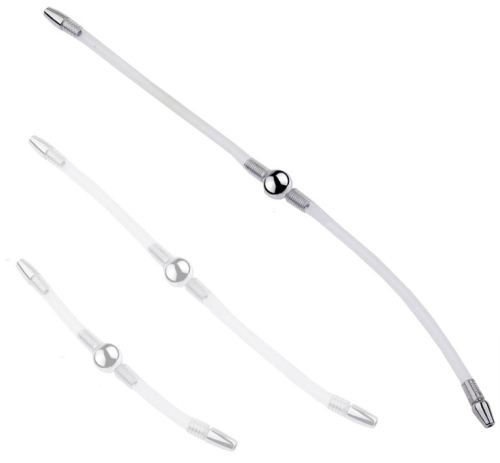 Double flexible urethral rod Flexi Duo 34cm - Diameter 8mm
