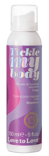 Tickle My Body Crackling Massage Mousse Strawberry 150ml