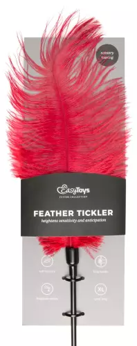 Federwedel Teasing Rot 56cm – 2/3