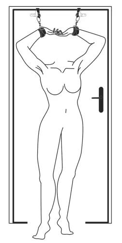 Handschellen für Tür Door Jam Kunstleder – 3/8