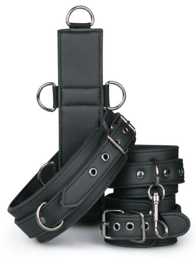 Collar and Handcuffs Restraint Set Simili