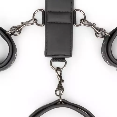 Halsband und Handschellen Restraint Set Kunstleder – 6/9