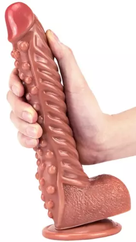 Dildo Ribby 20,5 x 4,6cm Braun – 2/2