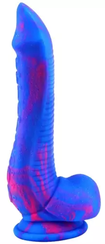 Silicone Dildo Inkipus 18 x 5.5cm Blue-Pink – 1/4
