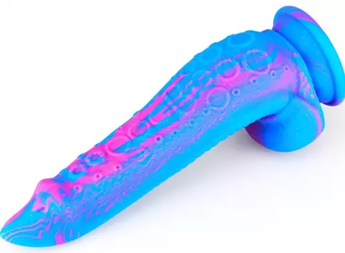 Silicone Dildo Inkipus 18 x 5.5cm Blue-Pink – 2/4
