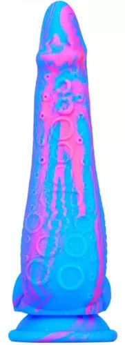 Silicone Dildo Inkipus 18 x 5.5cm Blue-Pink – 4/4