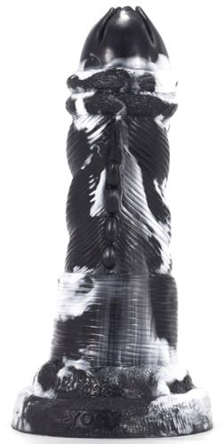 Nox Dildo 18 x 6cm Black-White