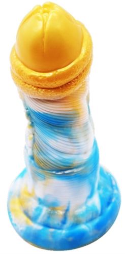 Nox Dildo 18 x 6cm Gold-Blue