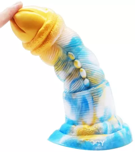 Dildo Nox 18 x 6cm Gold-Blau – 2/2